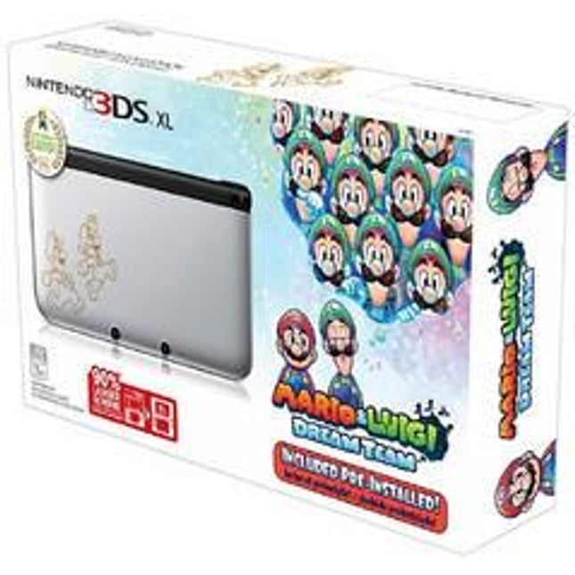Nintendo 3DS XL Silver Mario & Luigi Limited Edition - Nintendo 3DS
