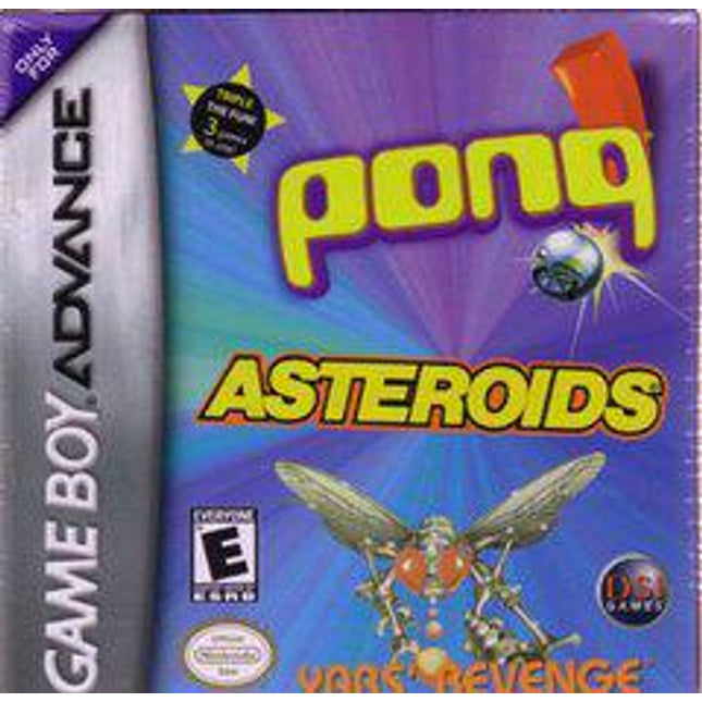 Pong / Asteroids / Yar's Revenge - GameBoy Advance