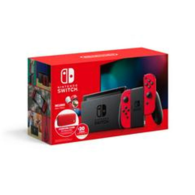Nintendo Switch Mario Red Joy-Con Bundle [V2] - Nintendo Switch