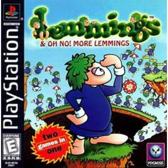 Lemmings and Oh No More Lemmings - Playstation
