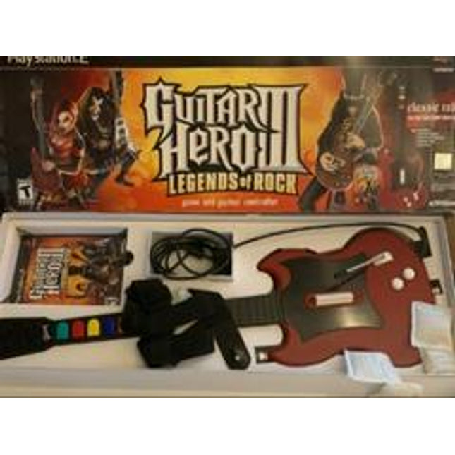 Guitar Hero III Legends of Rock [Wired Guitar Bundle] - Playstation 2