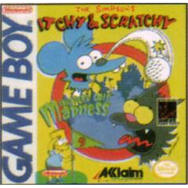 Itchy and Scratchy Miniature Golf Madness - GameBoy