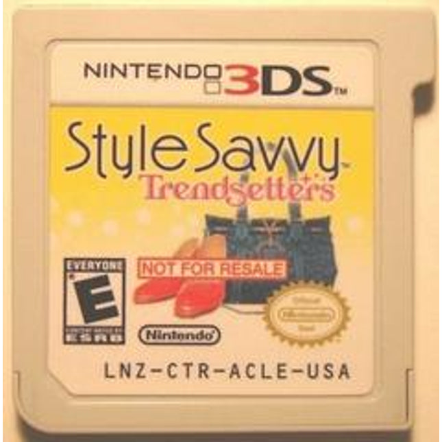 Style Savvy Trendsetter [Not for Resale] - Nintendo 3DS