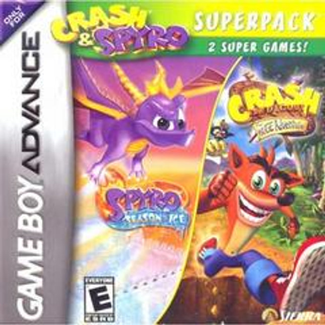 Crash and Spyro Superpack: Season of Ice & Huge Adventure - GameBoy Advance