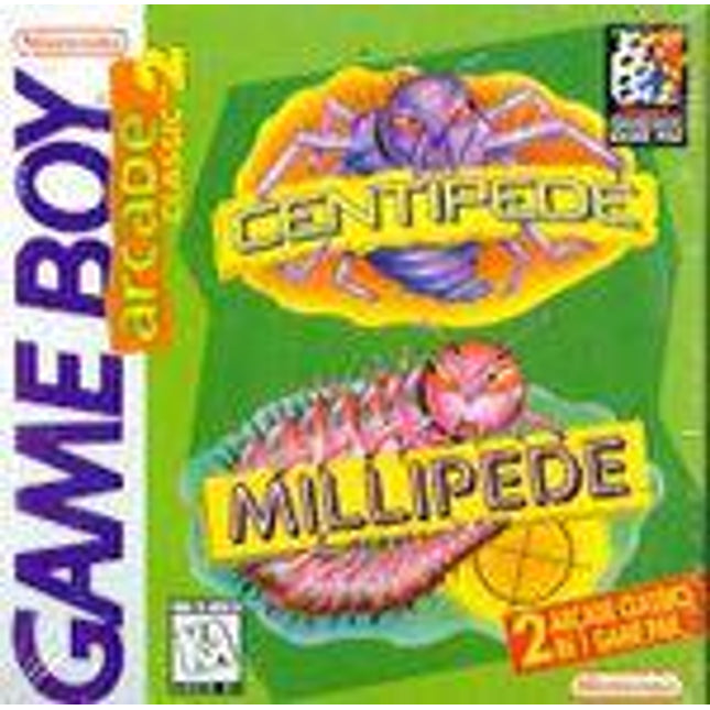 Arcade Classic 2: Centipede and Millipede - GameBoy