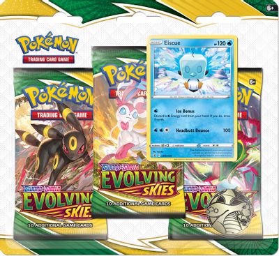 Evolving Skies 3 Pack Blister - Sealed - Eiscue Promo