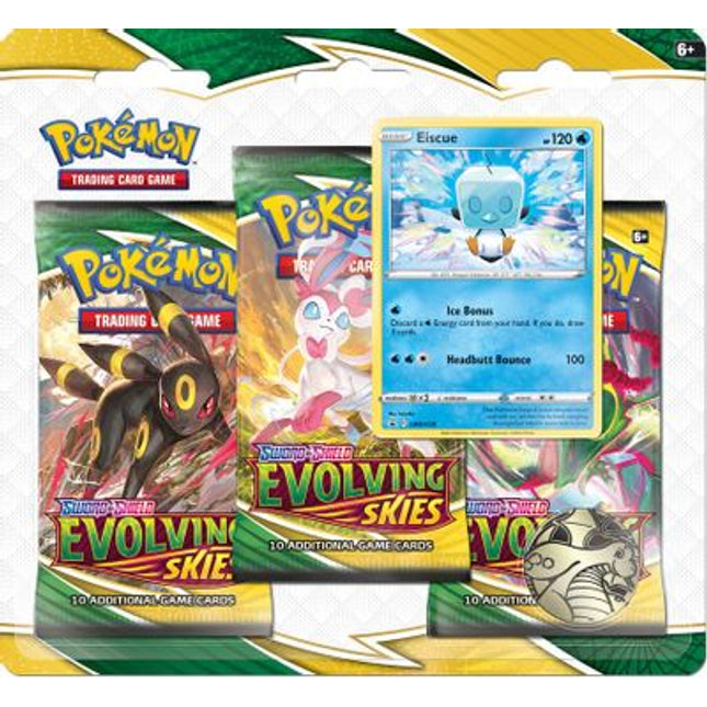 Evolving Skies 3 Pack Blister - Sealed - Eiscue Promo