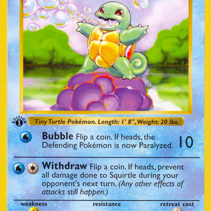 Squirtle (63/102) (Shadowless) [Base Set 1st Edition]