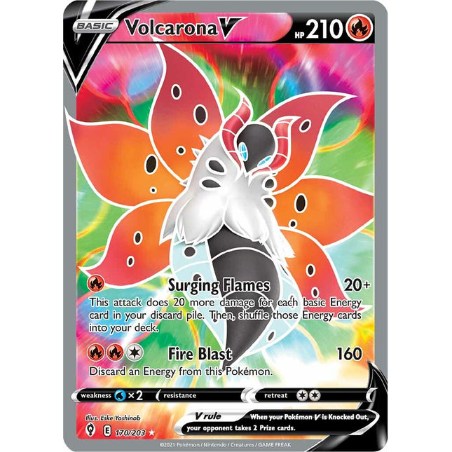Volcarona V (170/203) [Sword & Shield: Evolving Skies]