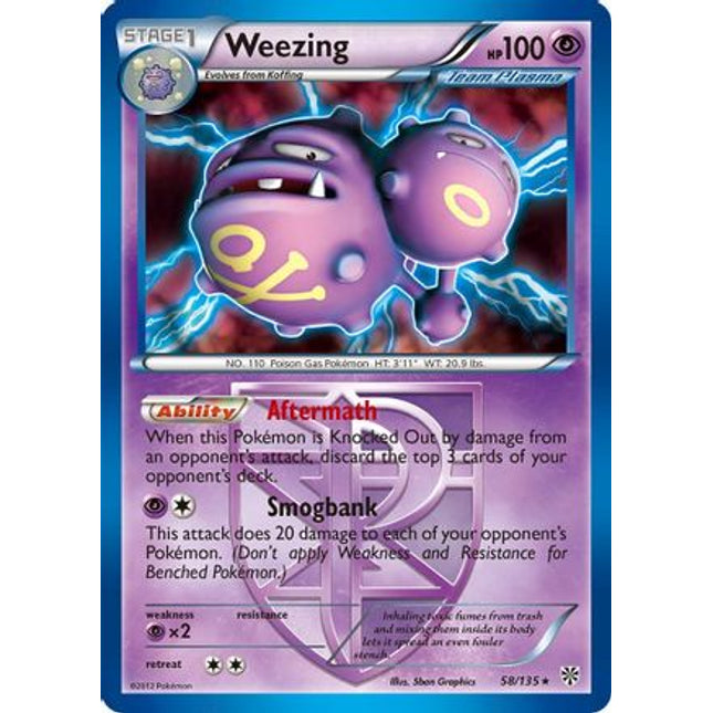 Weezing (58/135) (Theme Deck Exclusive) (Team Plasma) [Black & White: Plasma Storm]