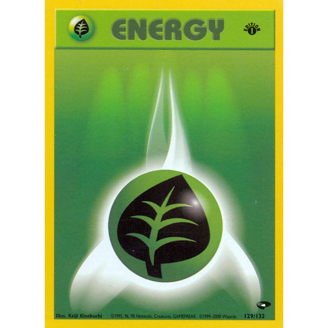 Grass Energy (129/132) [Gym Challenge 1st Edition]