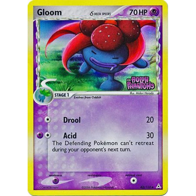 Gloom (42/110) (Delta Species) (Stamped) [EX: Holon Phantoms]