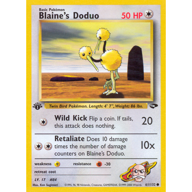 Blaine's Doduo (61/132) [Gym Challenge 1st Edition]