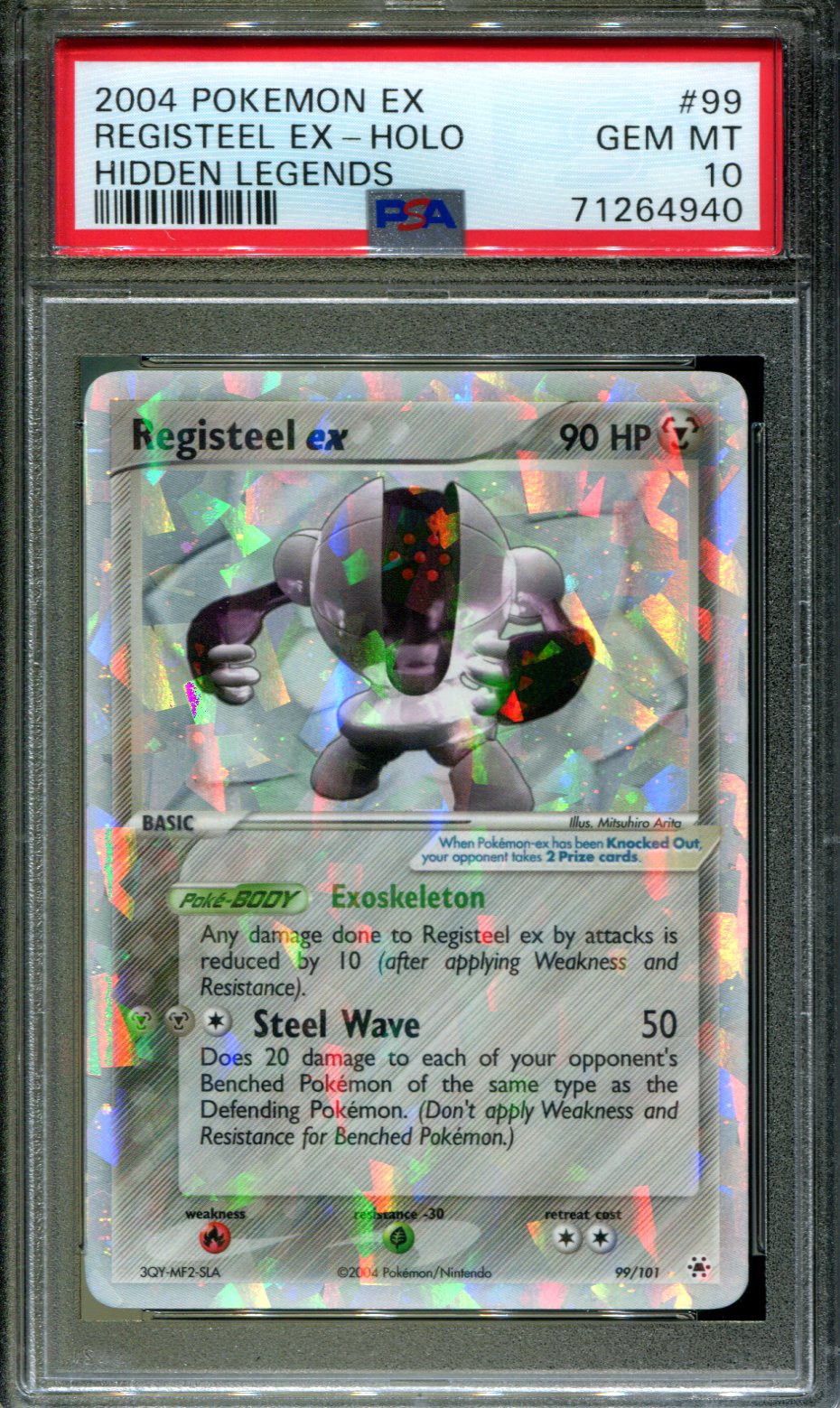 Registeel ex - 99/101 - PSA 10 - Ultra Rare - Hidden Legends