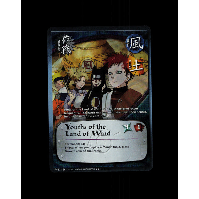 Youths of the Land of Wind - 321 - NM - 1st Edition - Foil - Naruto CCG - D4-246