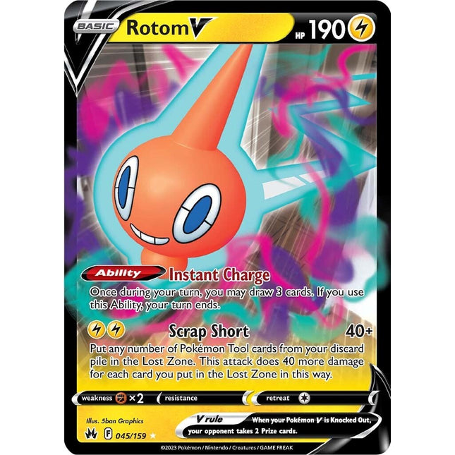 Rotom V (045/159) [Sword & Shield: Crown Zenith]