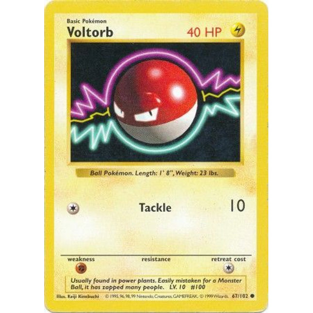 Voltorb (67/102) [Base Set (Shadowless)]