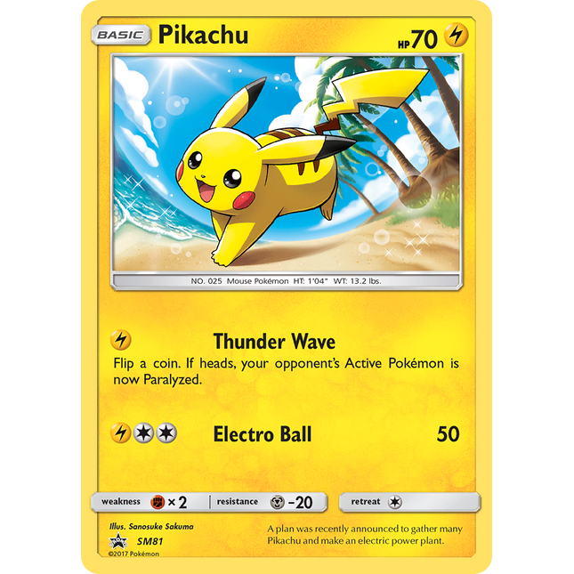 Pikachu (SM81) [Sun & Moon: Black Star Promos]
