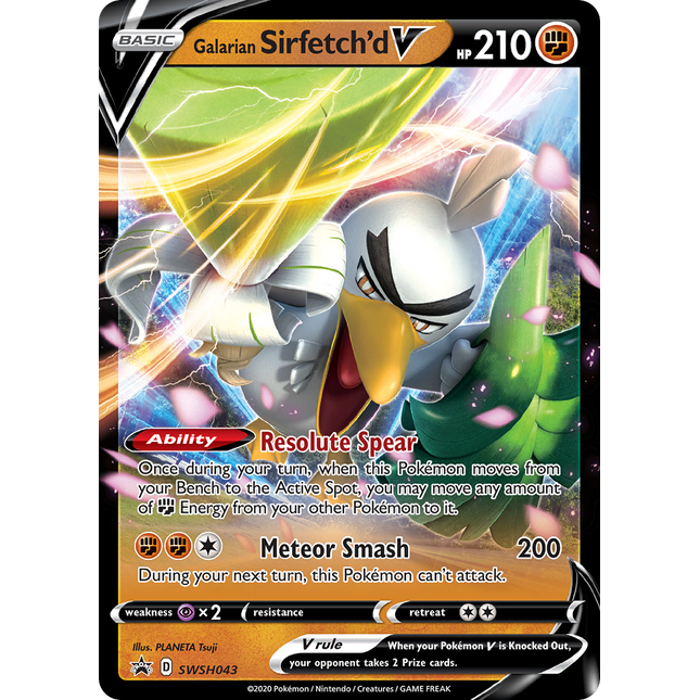 Galarian Sirfetch'd V (SWSH043) [Sword & Shield: Black Star Promos]
