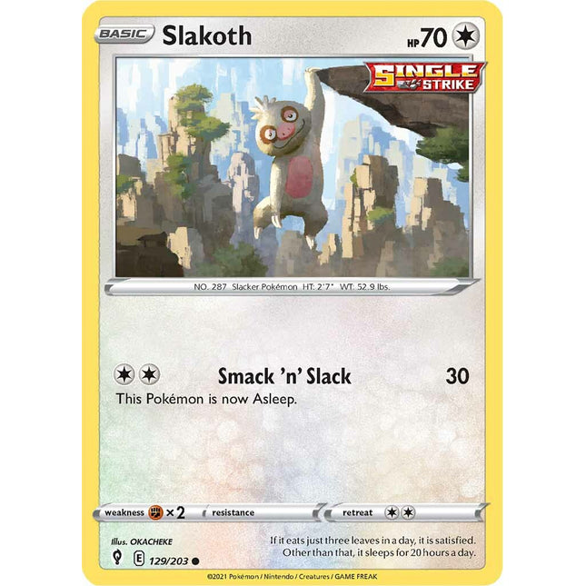 Slakoth (129/203) [Sword & Shield: Evolving Skies]