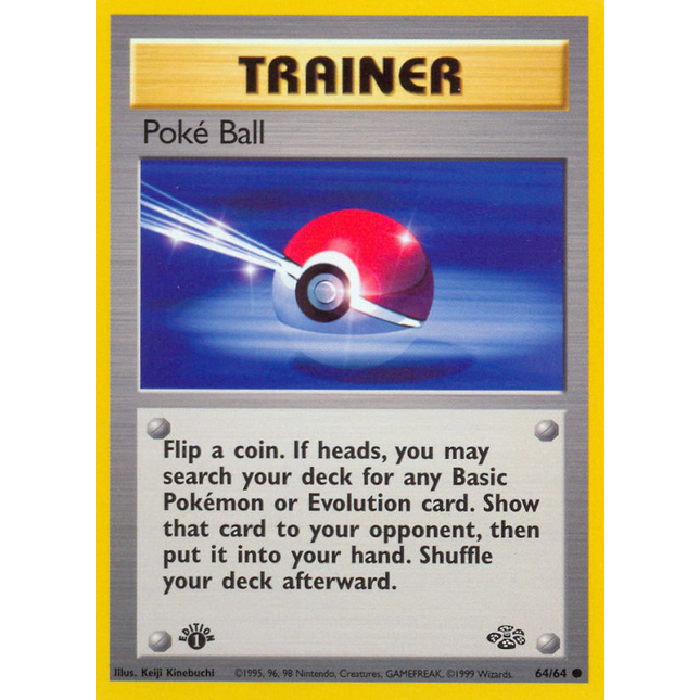 Poke Ball (64/64) [Jungle 1st Edition]