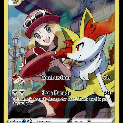 Braixen - TG01/TG30 - NM - Full Art - Silver Tempest - Pokemon - A6-1