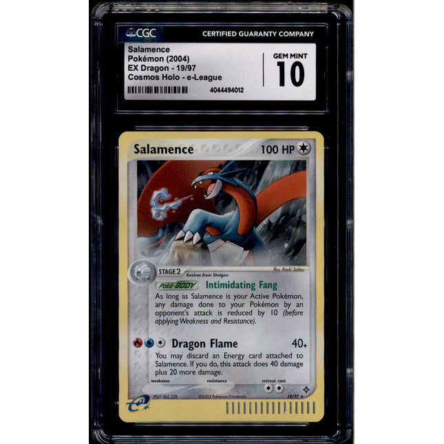 Salamence - 19/97 - CGC 10 - Cosmos Holo - ex Dragon - Pokemon - 94012