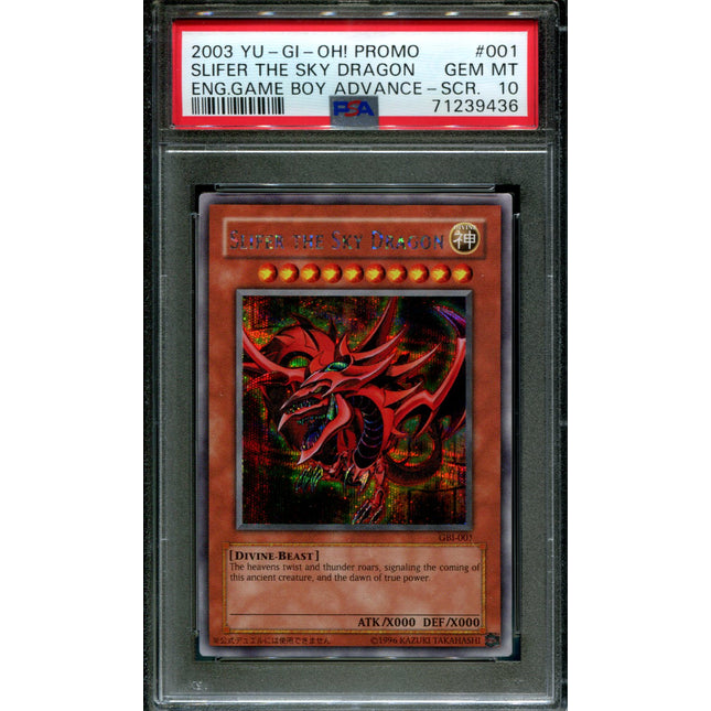 Slifer the Sky Dragon - GBI-001 - PSA 10 - Secret Rare - Promo - Pokemon - 39436