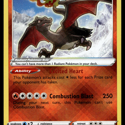 Radiant Charizard - 020/159 - NM - Ultra Rare - Crown Zenith - Pokemon - A7-59