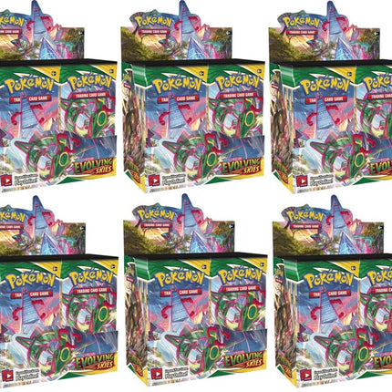 Evolving Skies Booster Box Case - 216 Packs (6 boxes) - Sealed - New