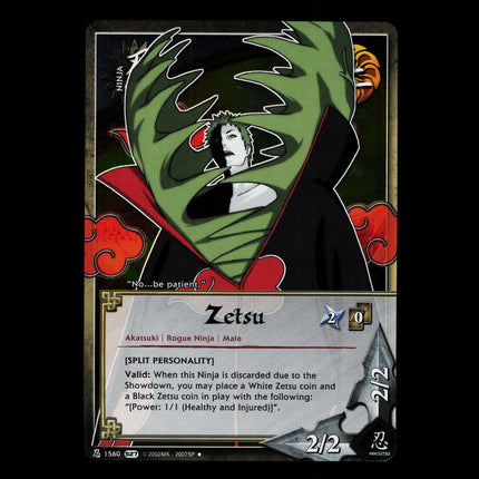 Zetsu - 1560 - NM - Unlimited Foil - S27 - Naruto CCG - D3-142