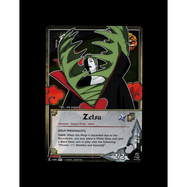 Zetsu - 1560 - NM - Unlimited Foil - S27 - Naruto CCG - D3-142