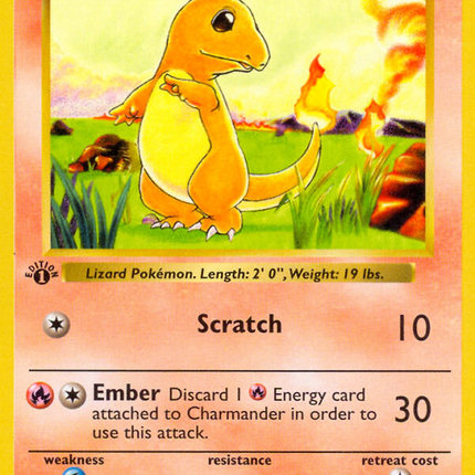 Charmander (46/102) (Shadowless) [Base Set 1st Edition]
