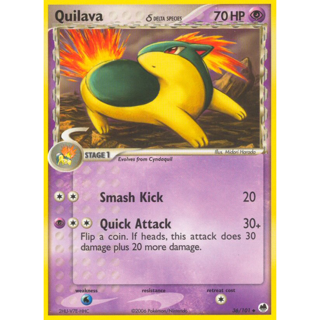 Quilava (36/101) (Delta Species) [EX: Dragon Frontiers]