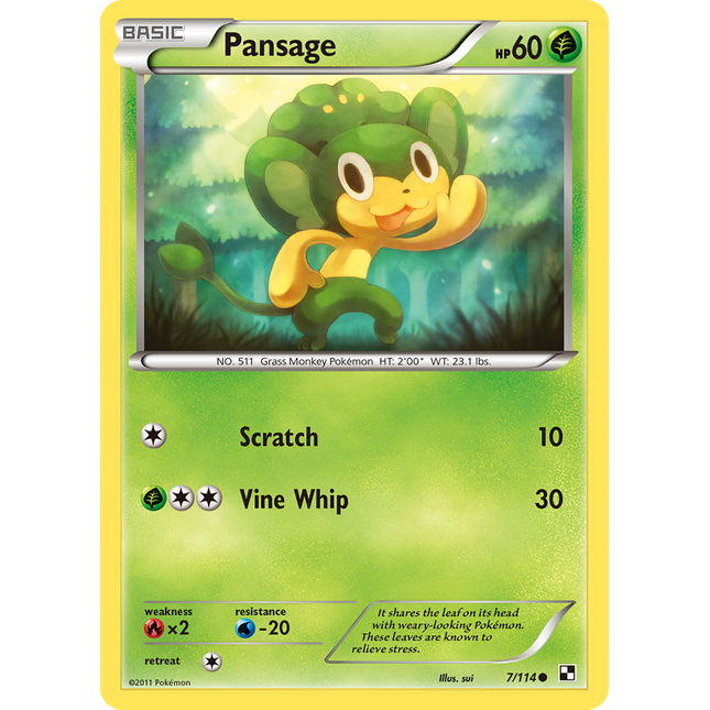 Pansage [Black & White]