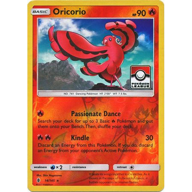 Oricorio (14/145) (League Promo) [Sun & Moon: Guardians Rising]