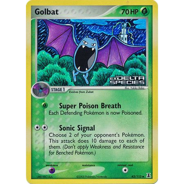 Golbat (43/113) (Stamped) [EX: Delta Species]