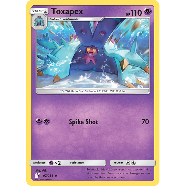 Toxapex (97/236) [Sun & Moon: Unified Minds]