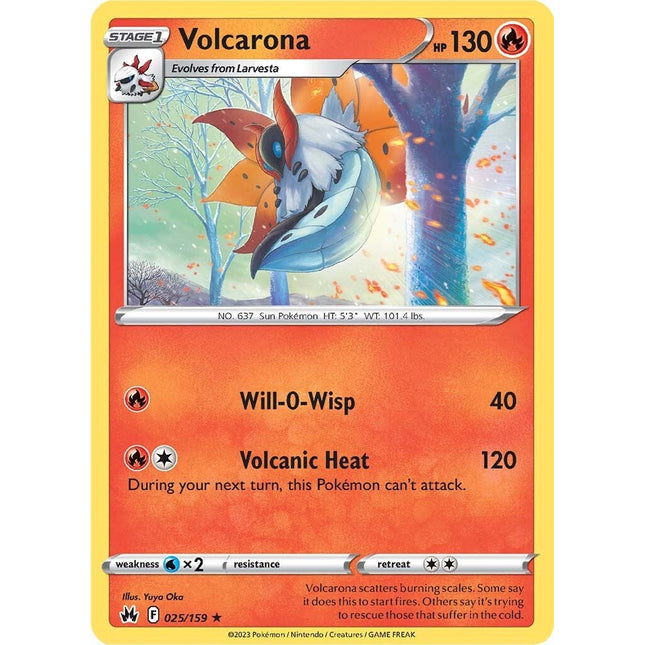 Volcarona (025/159) [Sword & Shield: Crown Zenith]
