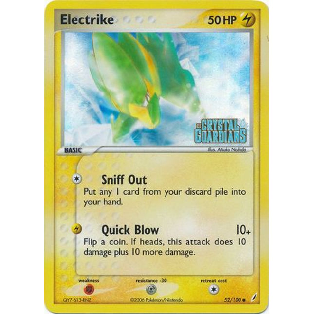 Electrike (52/100) (Stamped) [EX: Crystal Guardians]