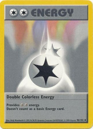 Double Colorless Energy (96/102) [Base Set (Shadowless)]