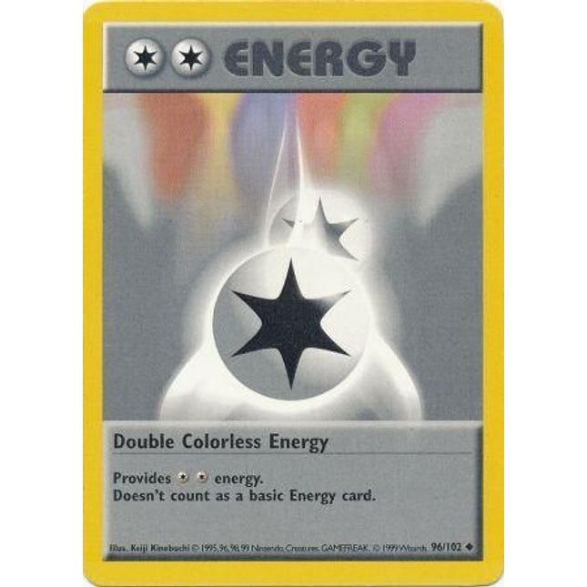 Double Colorless Energy (96/102) [Base Set (Shadowless)]