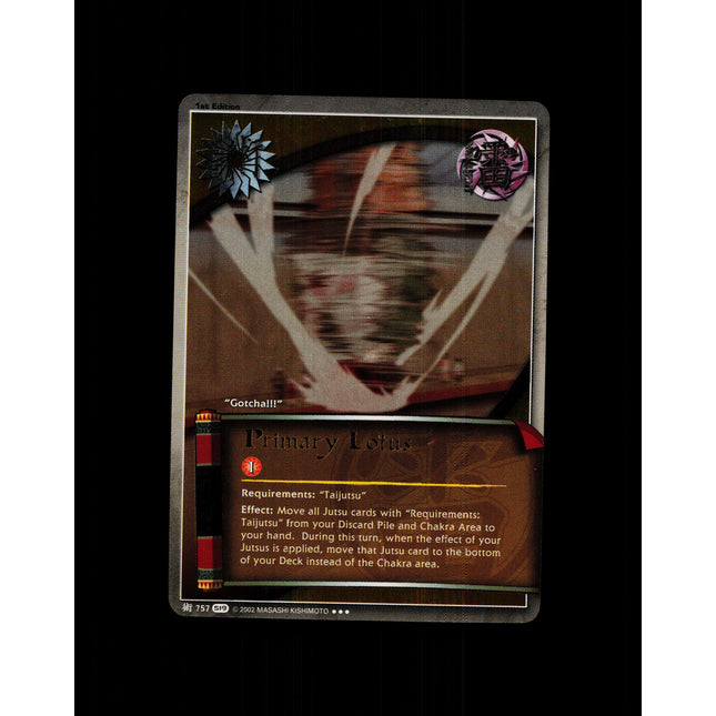 Primary Lotus - 757 - NM - 1st Edition Foil - S19 - Naruto CCG - D4-133