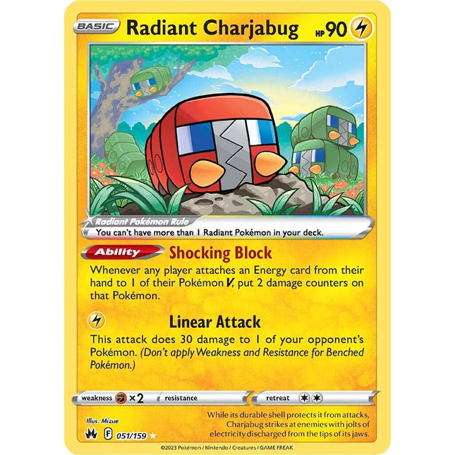 Radiant Charjabug (051/159) [Sword & Shield: Crown Zenith]