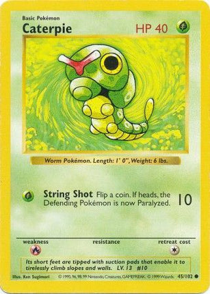 Caterpie (45/102) [Base Set (Shadowless)]