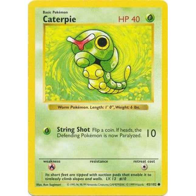 Caterpie (45/102) [Base Set (Shadowless)]