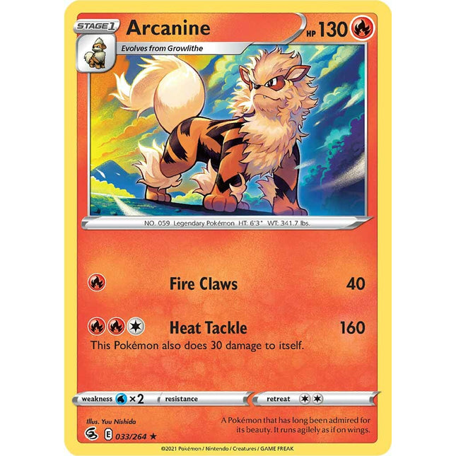 Arcanine (033/264) [Sword & Shield: Fusion Strike]