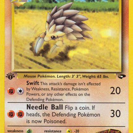 Brock's Sandslash (36/132) [Gym Challenge 1st Edition]