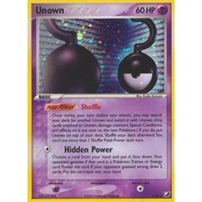 Unown (?) (?/28) [EX: Unseen Forces]