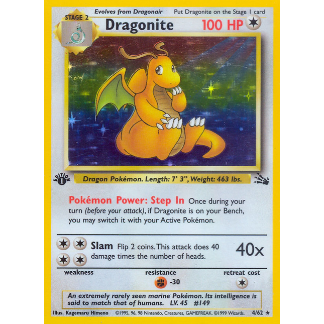 Dragonite (4/62) [Fossil 1st Edition]